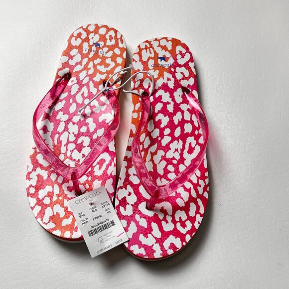 Crewcuts Girl's Multi-color Flip Flops Sz K5 - Picture 1 of 10